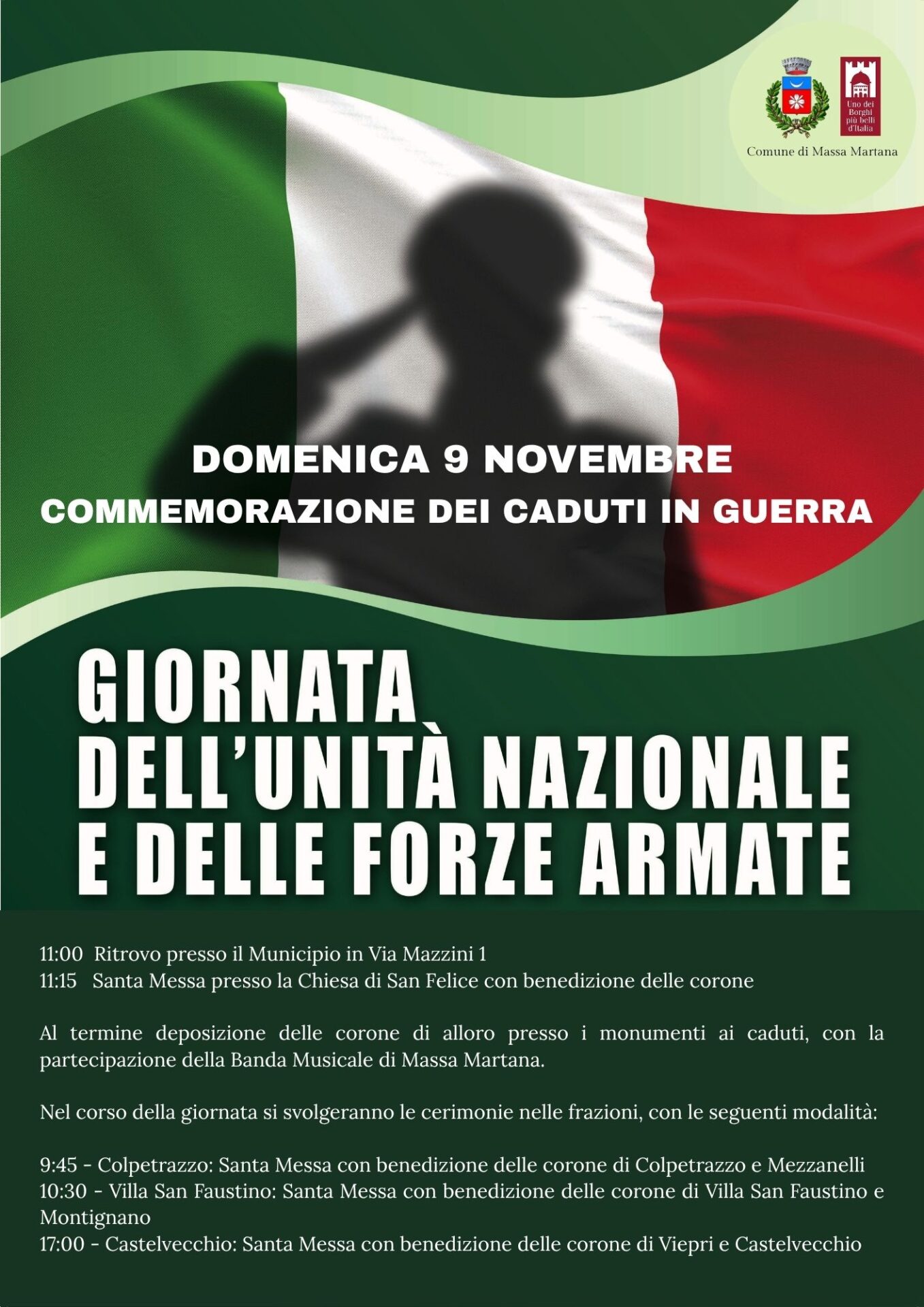 Commemorazione dei caduti in guerra 2025 a Massa Martana – I Borghi più ...