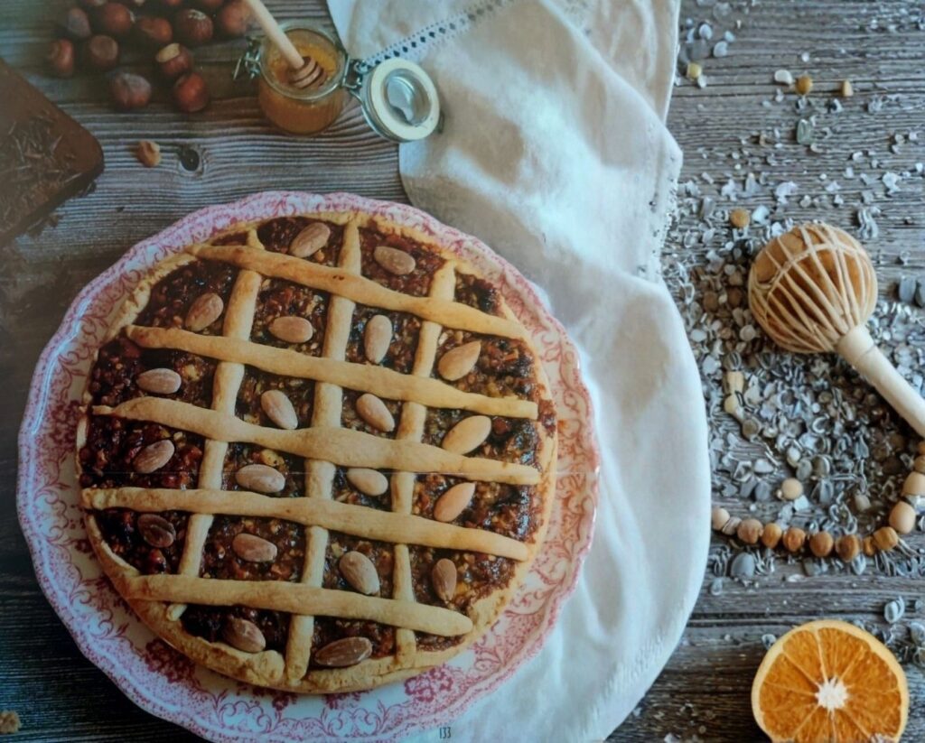 Crostata con torrone